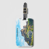 Cooles Edinburgh Schottisches Schloss Malerei Gepäckanhänger (Vorderseite Vertikal)