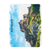 Cooles Edinburgh Schottisches Schloss Malerei Magnet (Vertikal)