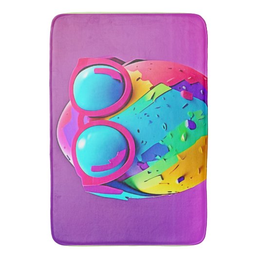 Cooles Ei Badematte (Vorderseite Vertikal)