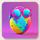 Cooles Ei Getränkeuntersetzer (Vorderseite)