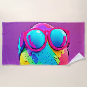 Cooles Ei Strandtuch (Vorderseite)