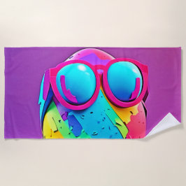 Cooles Ei Strandtuch