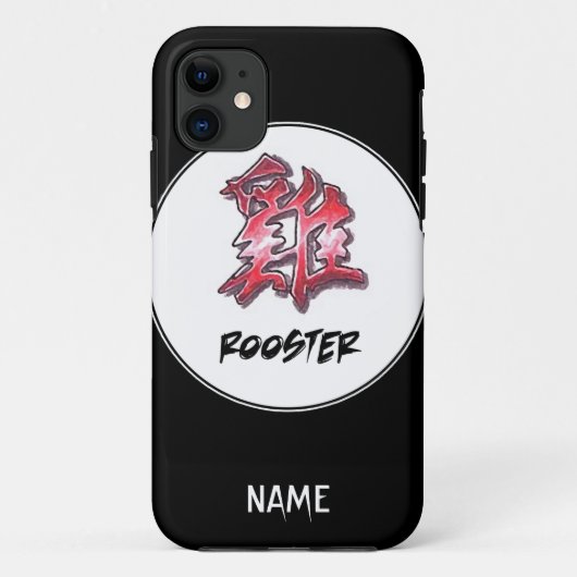 Cooles einfaches, elegantes chinesisches Zodian Si Case-Mate iPhone Hülle (Rückseite)