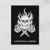 Cooles einfaches elegantes Schwarz-weißes Stammes- Visitenkarte (Rückseite)