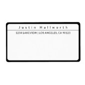 Cooles Einfaches Minimalistisch Schwarz/Weiß (Vorne)