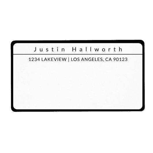 Cooles Einfaches Minimalistisch Schwarz/Weiß (Vorne)