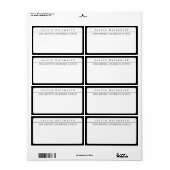 Cooles Einfaches Minimalistisch Schwarz/Weiß (Vorne)