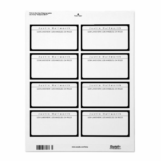 Cooles Einfaches Minimalistisch Schwarz/Weiß (Vorne)