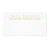 Cooles Einfaches Schlichtes Minimalistisches Gold  (Vorne)