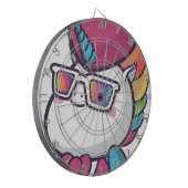 Cooles Einhorn Dartscheibe (Vorderseite Links)