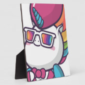 Cooles Einhorn Fotoplatte (Seite)