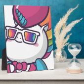 Cooles Einhorn Fotoplatte (Seite)