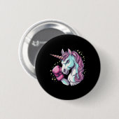 Cooles Einhorn-Gesichtskostüm mit lustigen Boxhand Button (Vorne & Hinten)