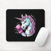Cooles Einhorn-Gesichtskostüm mit lustigen Boxhand Mousepad (Mit Mouse)