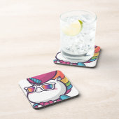 Cooles Einhorn Getränkeuntersetzer (Rechte Seite)