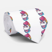 Cooles Einhorn Krawatte (Gerollt)