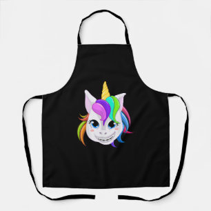 Cooles Einhorn mit Zahnspange Funny Horn S Schürze