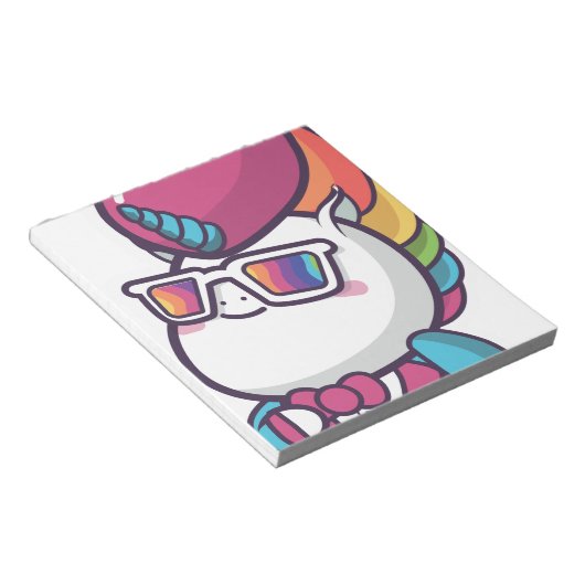 Cooles Einhorn Notizblock (angewinkelt)