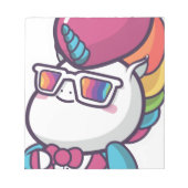 Cooles Einhorn Notizblock (Vorderseite)