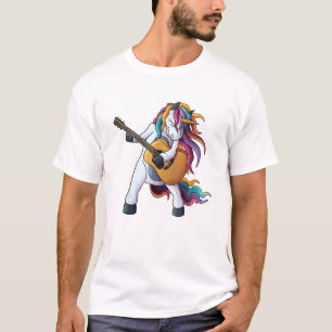 Cooles Einhorn spielt Gitarre _ Lustiges Tier Guit T-Shirt
