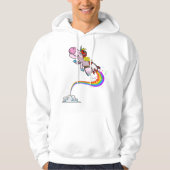 Cooles Einicorn Jetpack Regenbogen Funny Horned Ho Hoodie (Vorderseite)