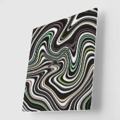 Cooles einzigartiges Muster Quadratische Wanduhr (Winkel)