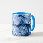 Cooles Eisblau Tasse (VorderseiteRechts)
