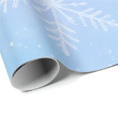 cooles eisiges gefrorenes Geschenkpapier (Rolleneckpunkt)