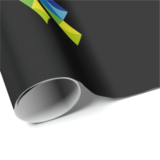 Cooles Elastos Kryptowährungszeichen Geschenkpapier (Rolleneckpunkt)