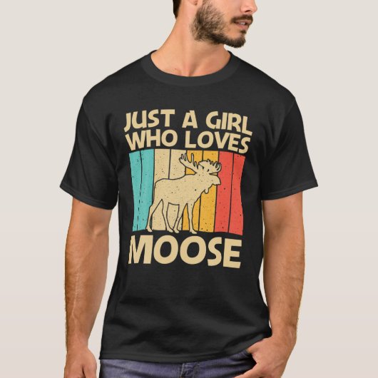 Cooles Elchdesign für Mädchen Kindermädchen Hirsch T-Shirt (Vorderseite)