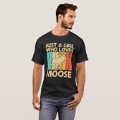 Cooles Elchdesign für Mädchen Kindermädchen Hirsch T-Shirt (Vorne ganz)