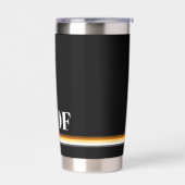 Cooles, elegantes Gay Bar Pride-Wappen Thermobecher (Links)