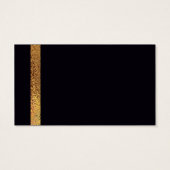 Cooles elegantes Schwarz/Gold Modernes Retro Rett- (Rückseite)