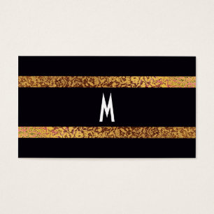 Cooles elegantes Schwarz/Gold Modernes Retro Rett-