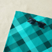 Cooles elegantes türkisfarbenes Kariertes Badetuch (Beispiel)