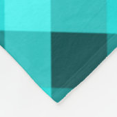 Cooles elegantes türkisfarbenes Kariertes Fleece B (Ecke)