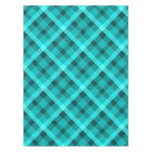 Cooles elegantes türkisfarbenes Kariertes kleines  Tischdecke (Vorderseite)