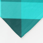 Cooles elegantes türkisfarbenes Kariertes mittelbr Fleecedecke (Ecke)