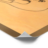 Cooles Elektrogitarrenpatent Poster (Ecke)