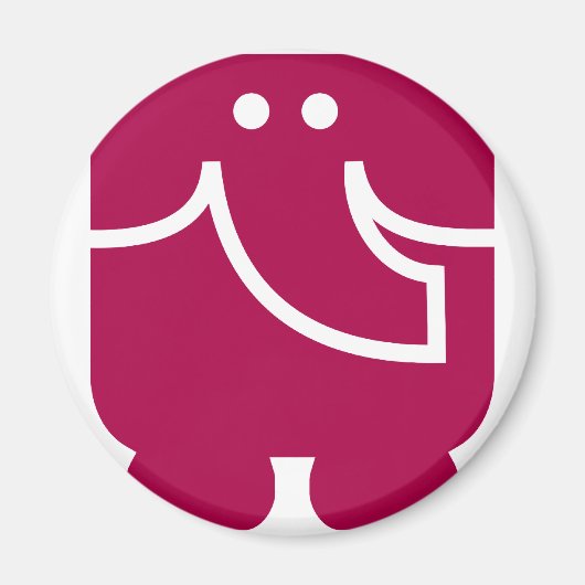 Cooles Elephant-Icon Magnet (Vorne)