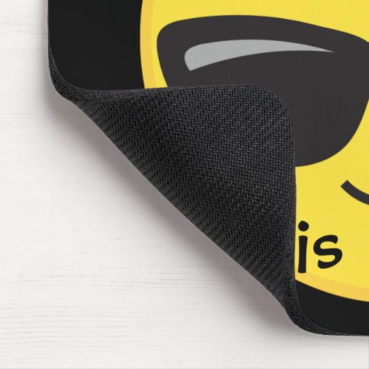 Cooles Emoji für Homeschool Mousepad (Ecke)