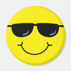 Cooles Emoji-Gesicht mit Sonnenbrille Magnet