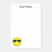 Cooles Emoji stellen 4 x 6 gegenüber Post-it Klebezettel (Vorderseite)