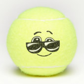 Cooles Emoji Tennisbälle (Vorderseite)