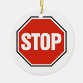 Cooles ENDzeichen Keramik Ornament (Vorne)