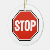 Cooles ENDzeichen Keramik Ornament (Links)