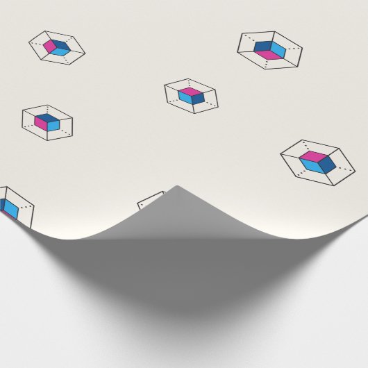 Cooles Enigma Kryptowährungszeichen Geschenkpapier (Ecke)