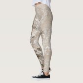 Cooles Ephemera Muster Abstrakt, Niedliche Frauenm Leggings (Links)