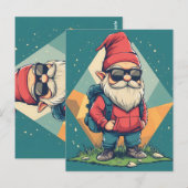 Cooles Erlebnis: Spaß Illustration Postkarte (Vorne/Hinten)
