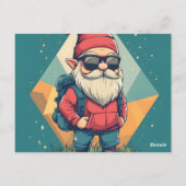 Cooles Erlebnis: Spaß Illustration Postkarte (Rückseite)